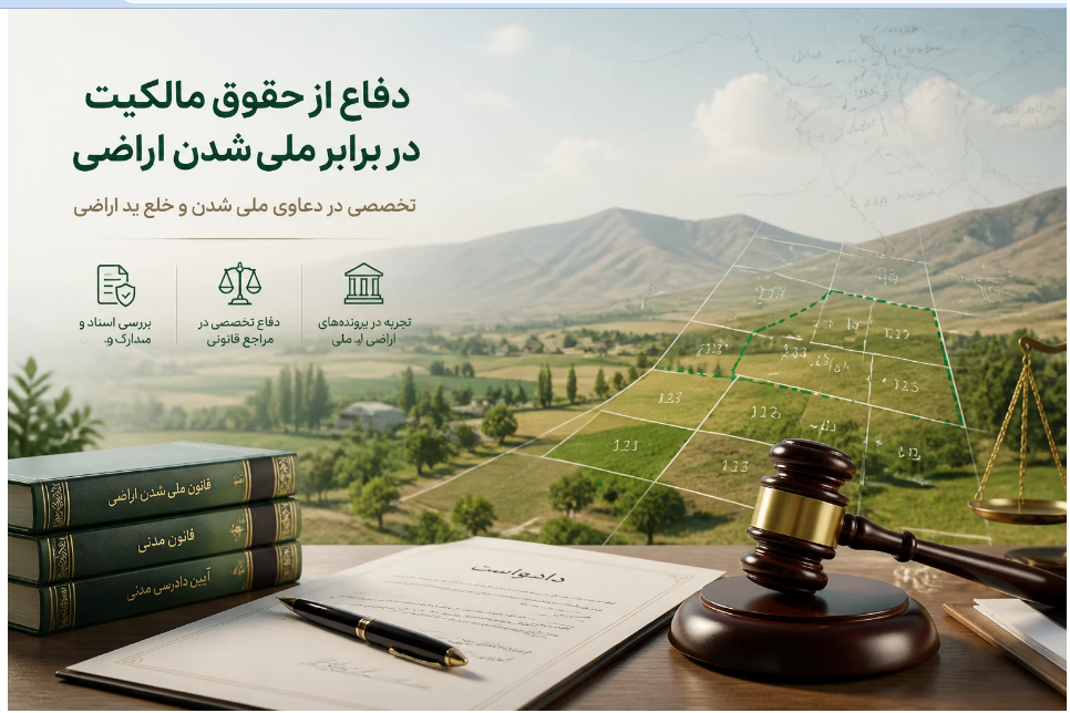 مشاوره حقوقی تخصصی اعتراض به ملی شدن زمین و اراضی